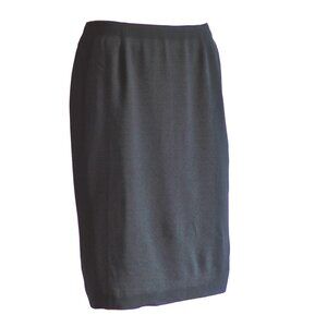 Christian Dior Classic Black Pencil Skirt - Italy